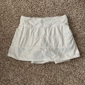 White Lululemon Pace Rival Skirt